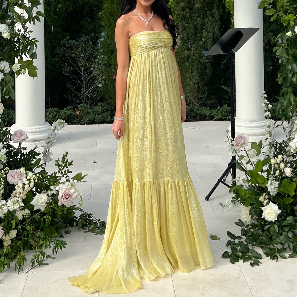 Halston Metallic Gown
